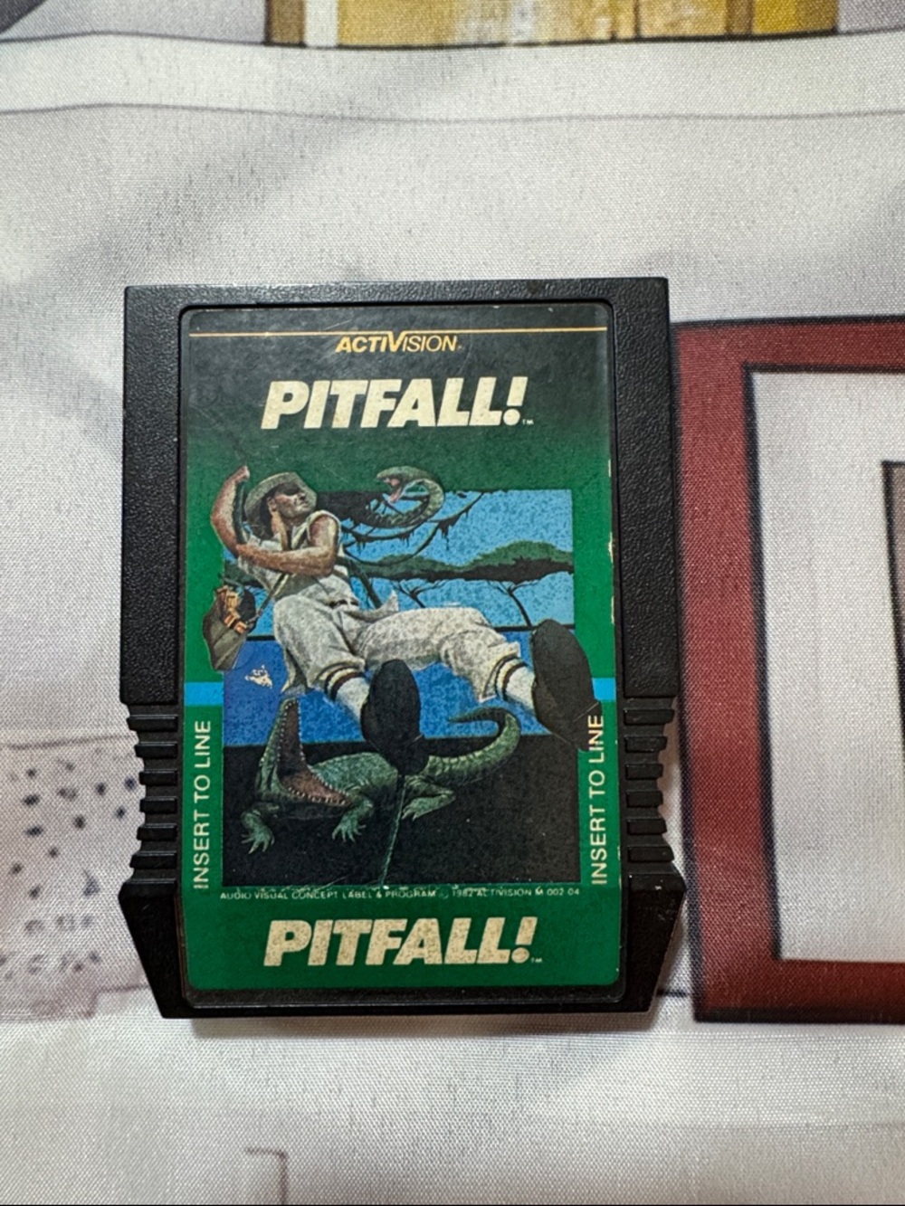 Retro Activision Pitfall! Classic Video Game Cartridge - Green